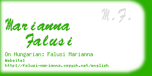 marianna falusi business card